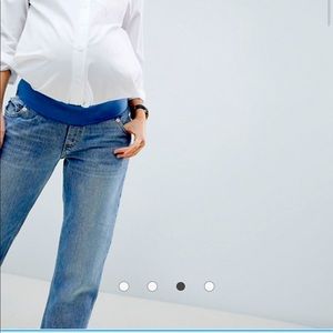 ASOS maternity straight leg jeans